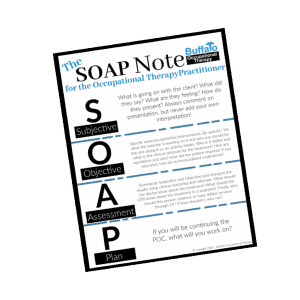 SOAP NOTE for Occupational Therapy Practitioners - Buffalo Occupational Therapy