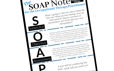 SOAP NOTE for Occupational Therapy Practitioners - Buffalo Occupational Therapy