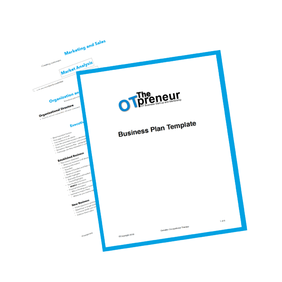 Business Plan Template Guide The OTpreneur - Thumbnail