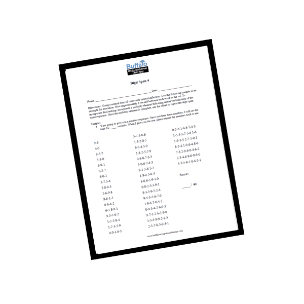 Digit span 4 BOT PORTAL thumbnail copy - Buffalo Occupational Therapy