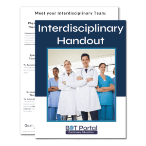 Interdisciplinary Handout - Buffalo Occupational Therapy