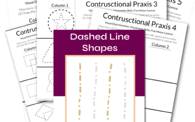 Dashed Line Shapes Constructional Praxis - Buffalo Occupational Therapy