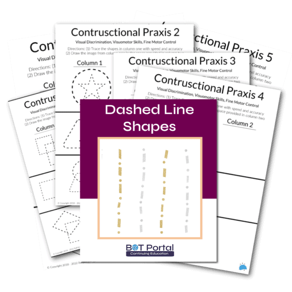 Dashed Line Shapes Constructional Praxis - Buffalo Occupational Therapy
