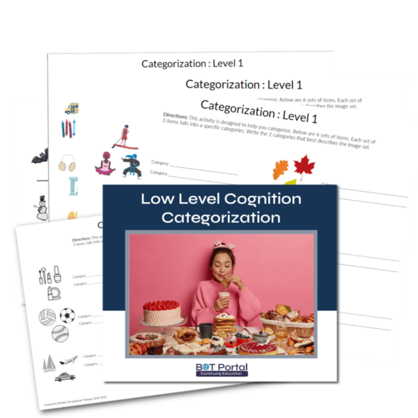 Categorization for low level cognition thumbnail 2 - Buffalo Occupational Therapy