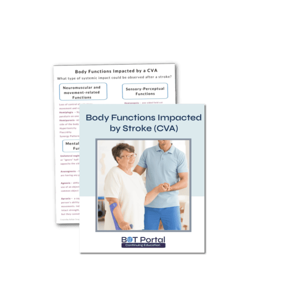 Body Functions Impacted by Stroke CVA - Buffalo Occupational Therapy