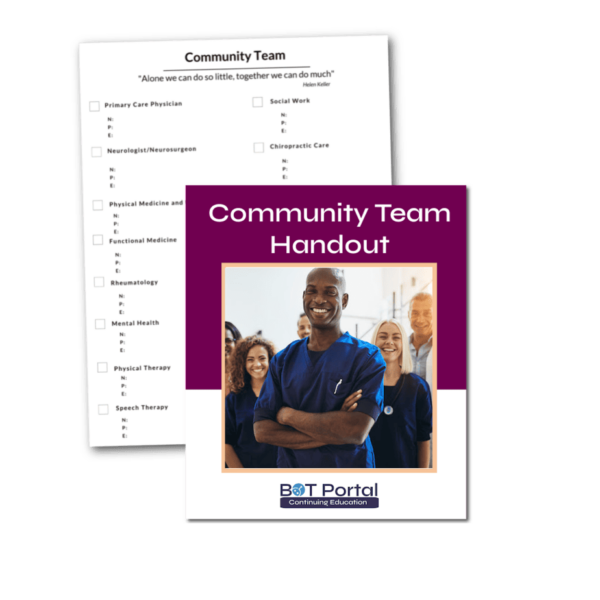 Community Team Handout 1 - Buffalo Occupational Therapy
