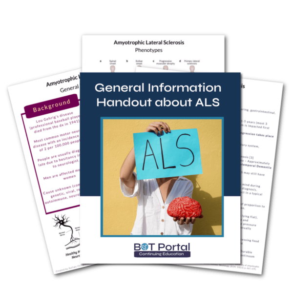 General Information Handout about ALS - Buffalo Occupational Therapy