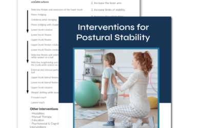 Interventions for Postural Stability - Buffalo Occupational Therapy