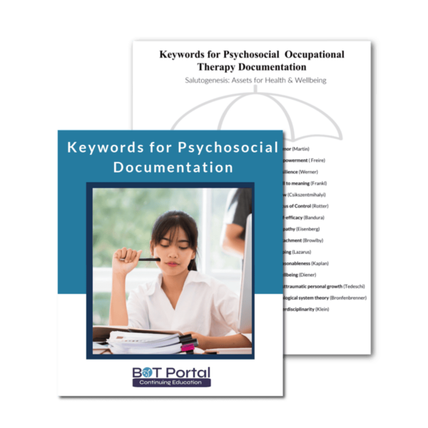 Keywords for Psychosocial Occupational Therapy Documentation - Buffalo Occupational Therapy