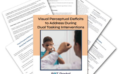 Visual Perceptual Deficits to Address During Dual Tasking Interventions