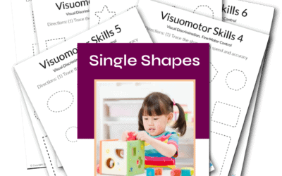 Constructional Praxis Dashed Lined Single Shapes
