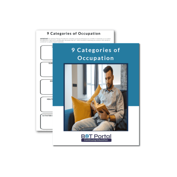 9 Categories of Occupation - Buffalo Occupational Therapy