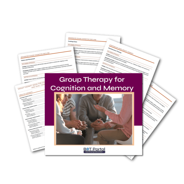 Group Therapy for cognition memory and dual tasking 1 - Buffalo Occupational Therapy